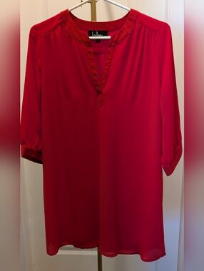 High Line Red Shift Dress